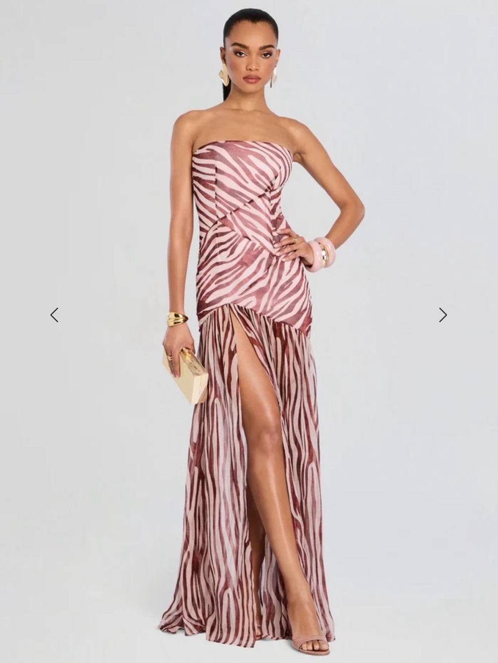 Retrofete Nicole Silk Chiffon Dress